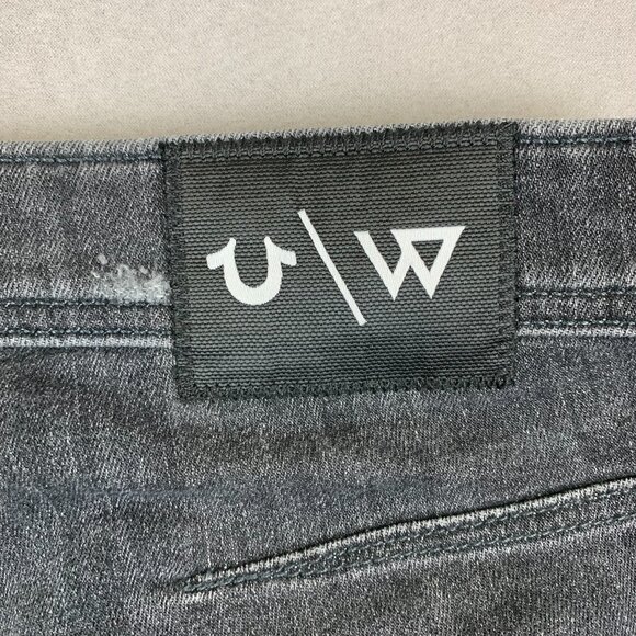True Religion Westbrook Mens Jeans 28 Gray Distressed Rocco Relaxed Skinny 28x30 - Picture 15 of 15